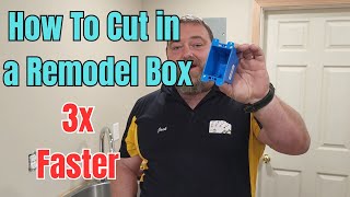 How To Install an Electrical Remodel Box Using This Special Tool [upl. by Karen]