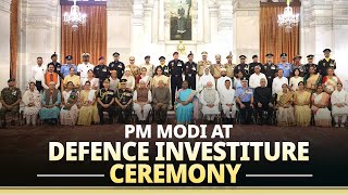 Live PM Modi attends Defence Investiture Ceremony at Rashtrapati Bhavan [upl. by Efal]