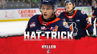 WHL HatTricks – Jordan Keller [upl. by Naillig]