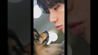 Kim Taehyung with Yeontan kimtaehyung yeontan bts [upl. by Monda]