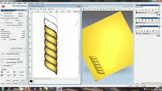 ARTCAM 3D TWO RAIL SWEEP NEW TUTORIAL3 [upl. by Hakeber]