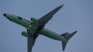 4K Flair Airlines Arrival Saskatoon Airport [upl. by Undine489]