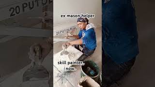 ex mason helpernow skilled building paunter pintor buhaypintor topcoat skimcoating [upl. by Labors408]