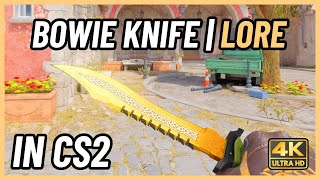 ★ CS2 Bowie Knife Lore  CS2 Knife InGame Showcase 4K [upl. by Aidin458]