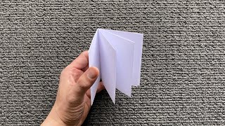 How to make a book with a sheet of A4 paper No glue Super easy [upl. by Neneek]