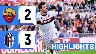 Roma vs Bologna 23 Highlights Serie A 2024 [upl. by Mattland]