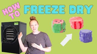 How to Freeze Dry SALT WATER TAFFY  Harvest Right Freeze Dryer  candy mode [upl. by Darsey]