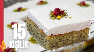 Haşhaşlı Şerbetli Kek 😋 15 Kişilik ✅ Tereddütsüz Deneyin [upl. by Ydnor918]