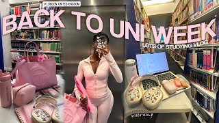 study vlog 🎧 back to uni 2024 busy uni days productive study tips success at college [upl. by Keary]