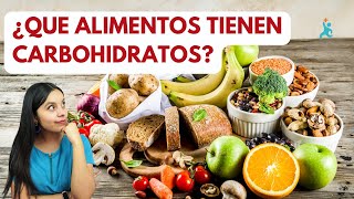 ¿Que alimentos tienen carbohidratos  ¿Que alimentos suben el azucar [upl. by Shirleen179]