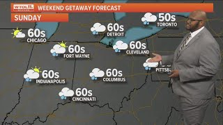 Clouds expected to roll in leading to showers on Sunday  WTOL 11 Weather [upl. by Edette161]