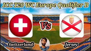 Switzerland vs Jersey  Group A  ICC T20 World Cup Sub Regional Europe Qualifier B [upl. by Kimbra]