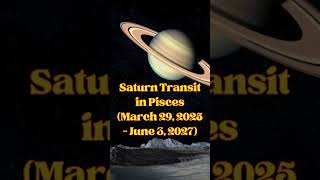 Saturn Transit 2025 Date  When is Saturn Transit 2025 to 2027 Date  Saturn Transit in Pisces 2025 [upl. by Wu350]