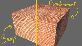 VRAY Sketchup Understanding Bump vs Displacement [upl. by Elkcim]