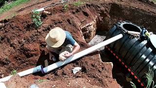 How to INSTALL a SEPTIC SYSTEM Start to Finish over Bedrock [upl. by Winfield]