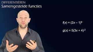 De kettingregel deel 1  Samengestelde functies differentiëren havo B  WiskundeAcademie [upl. by Combe]