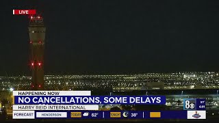 No cancellations some delays at Harry Reid Intl Airport [upl. by Aserret162]