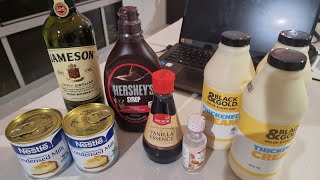 How To Make Homemade Baileys with Irish whiskey cream condensed milk and a couple other items [upl. by Payson]