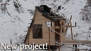 Construction of a new house in winter Doityourself house [upl. by Giltzow]