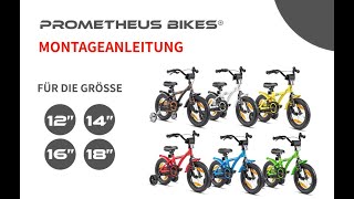 Montageanleitung für Prometheus Kinderfahrräder 12 bis 18 Zoll I PROMETHEUS BIKES [upl. by Semaj]