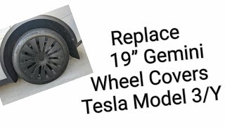 How to Replace Tesla Wheel Covers Gemini Wheels [upl. by Holland]