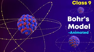 Bohrs atomic model ⚡3d animation  Class 9 Chemistry [upl. by Aidroc]