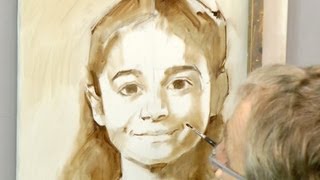 Learn how to start a portrait in oil Ben Lustenhouwer [upl. by Bathsheb]