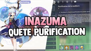 GENSHIN IMPACT  INAZUMA 20  EXPLORATION amp QUETES PURIFICATIONS DE LARBRE CERISIER [upl. by Gittle]