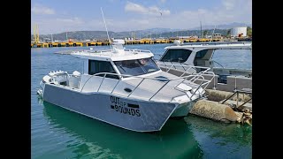 79m catamaran walkthrough  aluminum yacht [upl. by Boccaj]