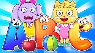 ABC Song  Hippo Buno Nursery Rhymes amp Kids Songs [upl. by Yemar]