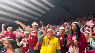 LOUD Rammer Jammer Alabama basketball celebrates after beating Auburn [upl. by Amick]