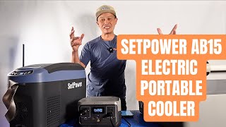 Setpower AB15 12v Compact Fridge Freezer electric cooler  tested [upl. by Aerdnad]