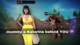 Mommy KATARINA BEHIND YOU 🤗😱💜  LoL  Dress to Impress [upl. by Acey]