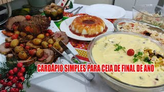 CEIA DE NATAL COMIDA DE FIM DE ANO  RECEITAS DA ROSA [upl. by Soutor]