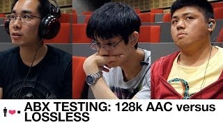 ABX Testing 128k AAC vs Lossless [upl. by Romano]