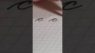 COMO HACER letra C en CURSIVA MINUSCULA  HOW TO MAKE letter C IN CURSIVE letra cursiva Caligrafia [upl. by Landau]