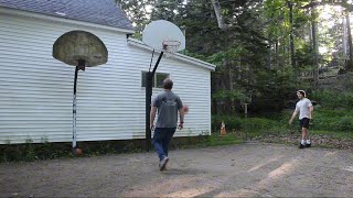 1v1 Basketball Game at Cliff Island [upl. by Anot]