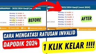 Cara Mengatasi Invalid Dapodik 2024  Mudah [upl. by Anika]