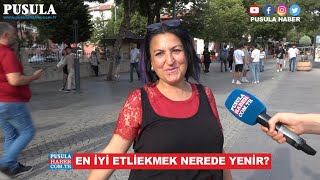 KONYALILARA SORDUK EN İYİ ETLİEKMEK NEREDE YENİR  Sokak röportajları  Konya  Etliekmek [upl. by Warton679]