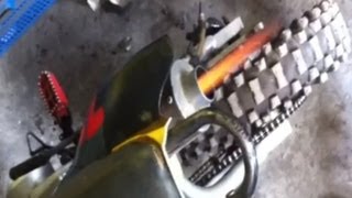 PitBike 125cc backfire flames [upl. by Eldwin338]