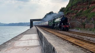 61306 Mayflower crawling through Dawlish 01062024 [upl. by Trella]