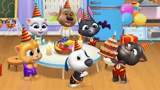 Happy Birthday Hank in My Talking Tom Friends Halloween update 2024 Gameplay Android ios [upl. by Otanutrof]