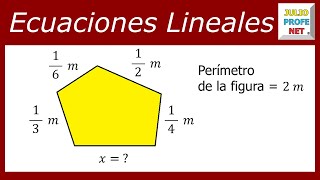 ECUACIONES LINEALES  Problema 1 [upl. by Lasala]