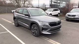 Brand New Skoda Kodiaq 20TSI vRS DSG 4WD Graphite Grey Metallic [upl. by Eimaj]