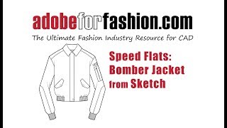 Speed Drawing Bomber Jacket [upl. by Arihat]