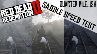 RDR2 Saddle Speed Test Nacogdoches vs Ivers vs Delgado [upl. by Greta328]