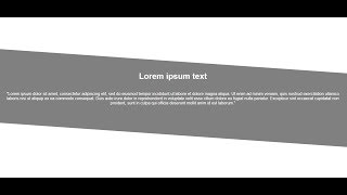 How to create DIAGONALSLANTING div in CSS SloppyElement Tutorial [upl. by Javler]