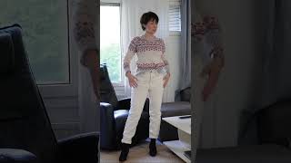 Cozy Lapland Style White Mom Jeans amp Knitted Sweater GRWM ❄️ [upl. by Aruasi]