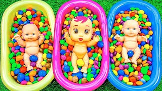 Satisfying candy Video  Mixing All My Candy with Rainbow Colored Cute small Candy [upl. by Dimphia]