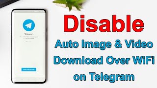 How to Disable Automatic Image amp Video Download Over WiFi on Telegram [upl. by Yenahteb]